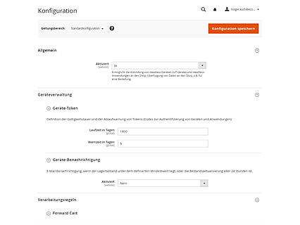 Konfiguration der Headless Rule Engine im avanta Systembackend