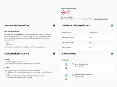 Darstellung von Gefahrenstoffen