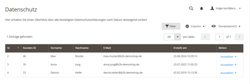 Anpassungen bei den Datenschutzerklärungen der Nutzer