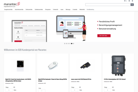 marantec B2B Kundenportal / Webshop