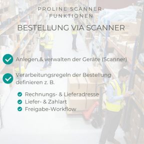 Bestellung via Scanner
