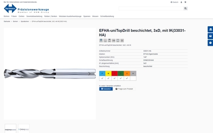 Fritz Hartmann Webshop Produktdetailseite